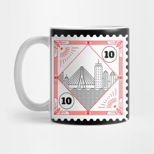 Boston Stamp Design Mug